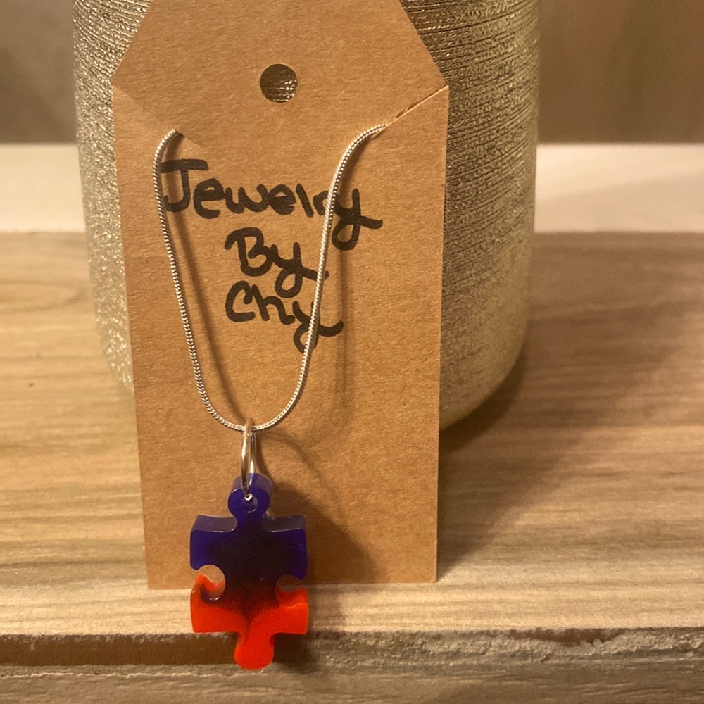 Hand crafted resin necklace